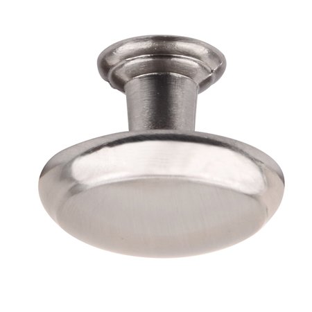 South Main Hardware 1-3/16 in. Satin Nickel Traditional Round Cabinet Knob 10PK SH2711-SN-10